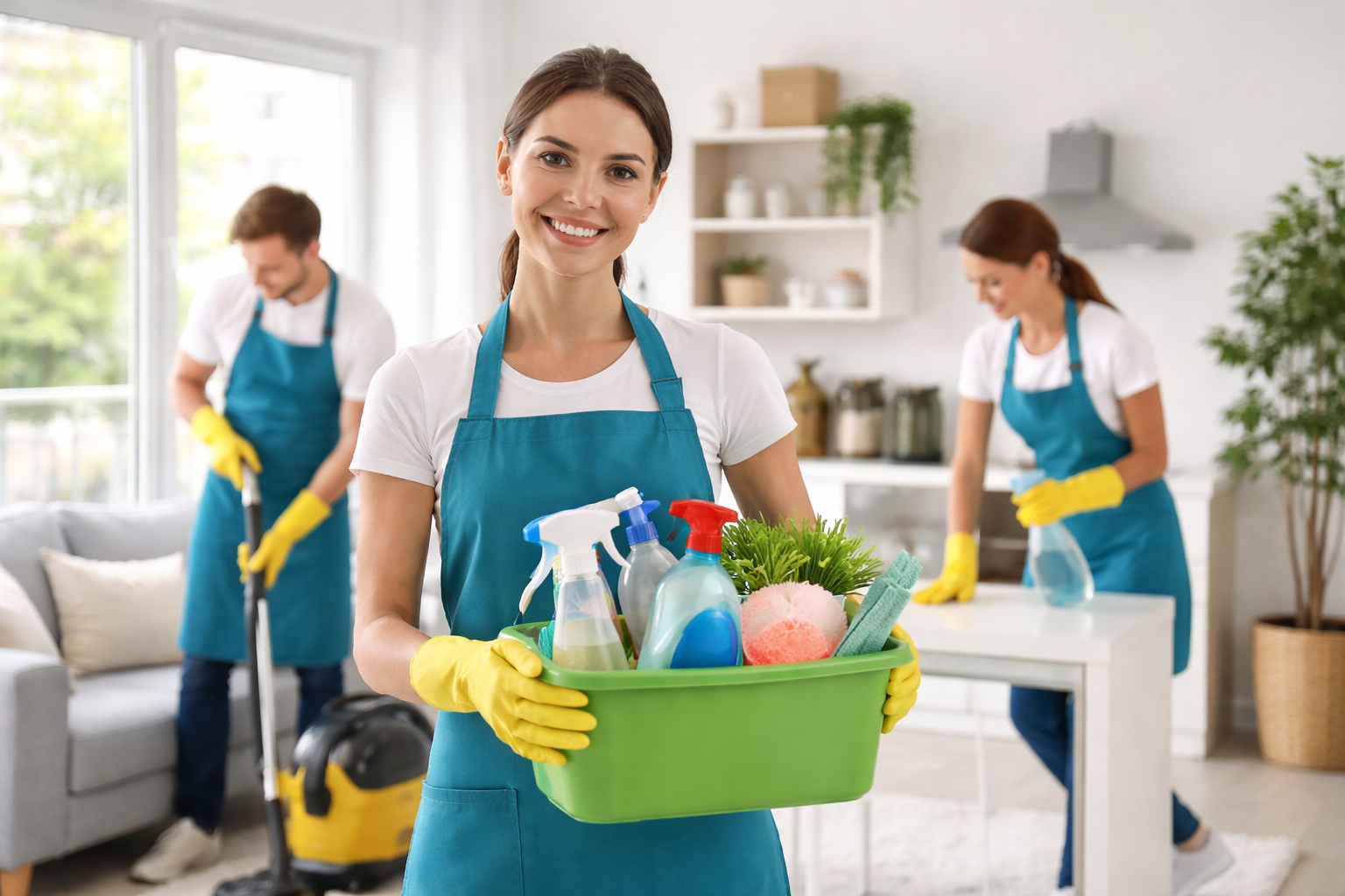 Почистване в апартамент